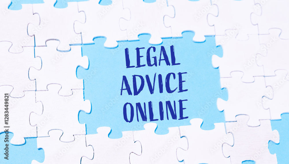 Jigsaw puzzle with the words Legal Advice Online written in the middle Jigsaw puzzle with the words Legal Advice Online written in the middle