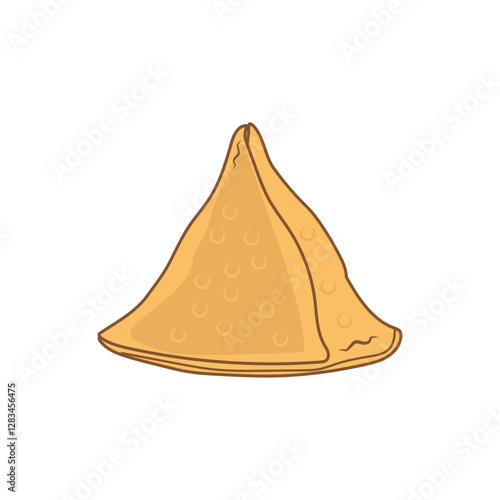 hot samosa vector illustration