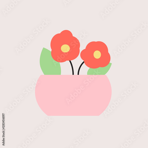 Flat Style Decorative Plants Vector