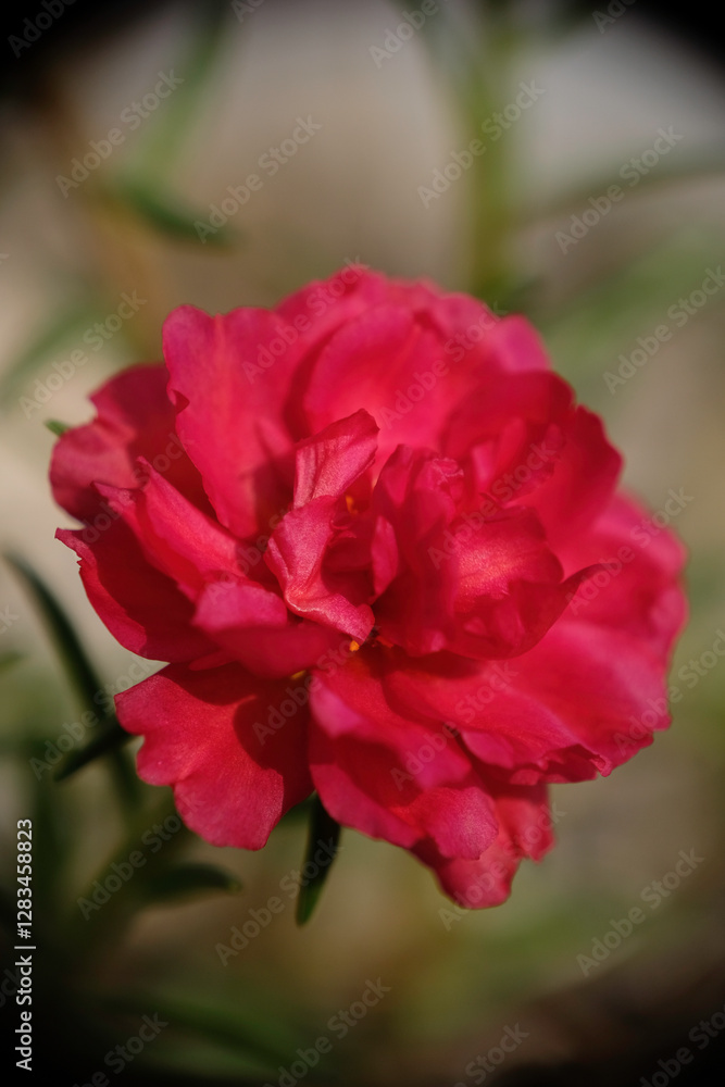 Close-up of portulaca grandiflora or moss rose. Close-up of portulaca grandiflora or moss rose.