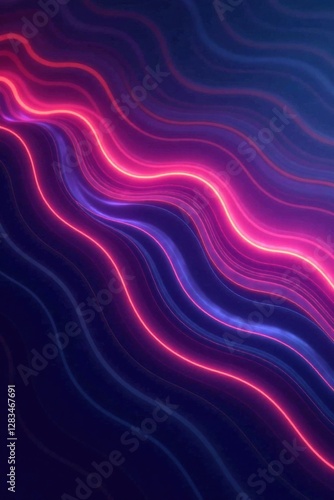 Wavy abstract lines in business background stripes, finance, modern