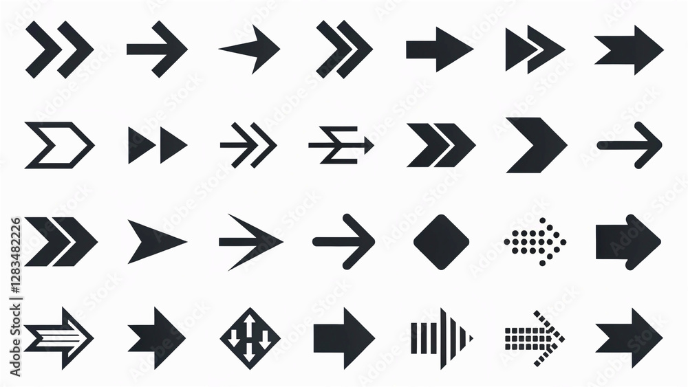 Black arrow vector icon pack,rate, rating, presentation, management, report, briefing Black arrow vector icon pack,rate, rating, presentation, management, report, briefing