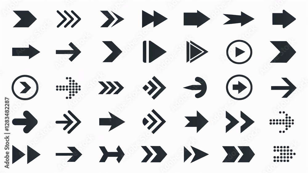 Black arrow vector icon pack,rate, rating, presentation, management, report, briefing Black arrow vector icon pack,rate, rating, presentation, management, report, briefing