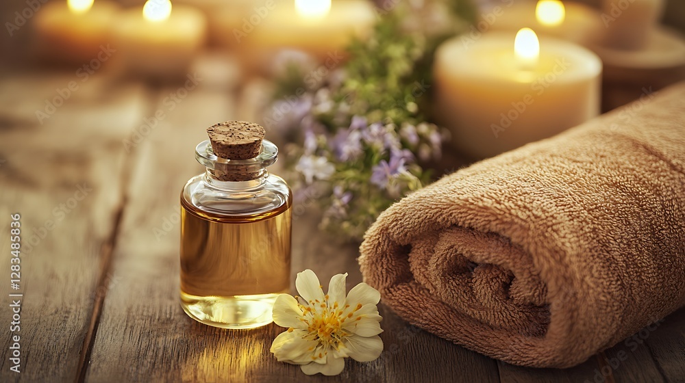 A serene massage studio with a relaxing ambiance and luxurious oils A serene massage studio with a relaxing ambiance and luxurious oils