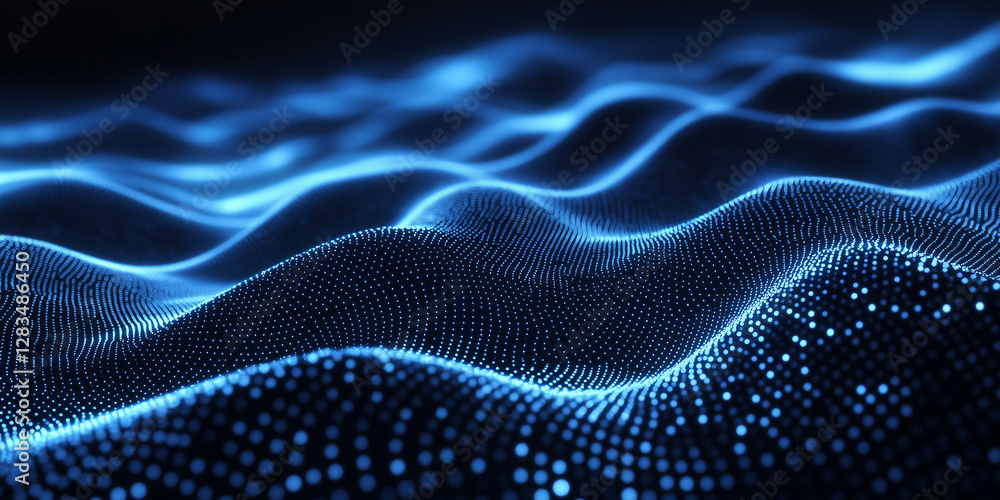 Dotted pattern with a fluid effect