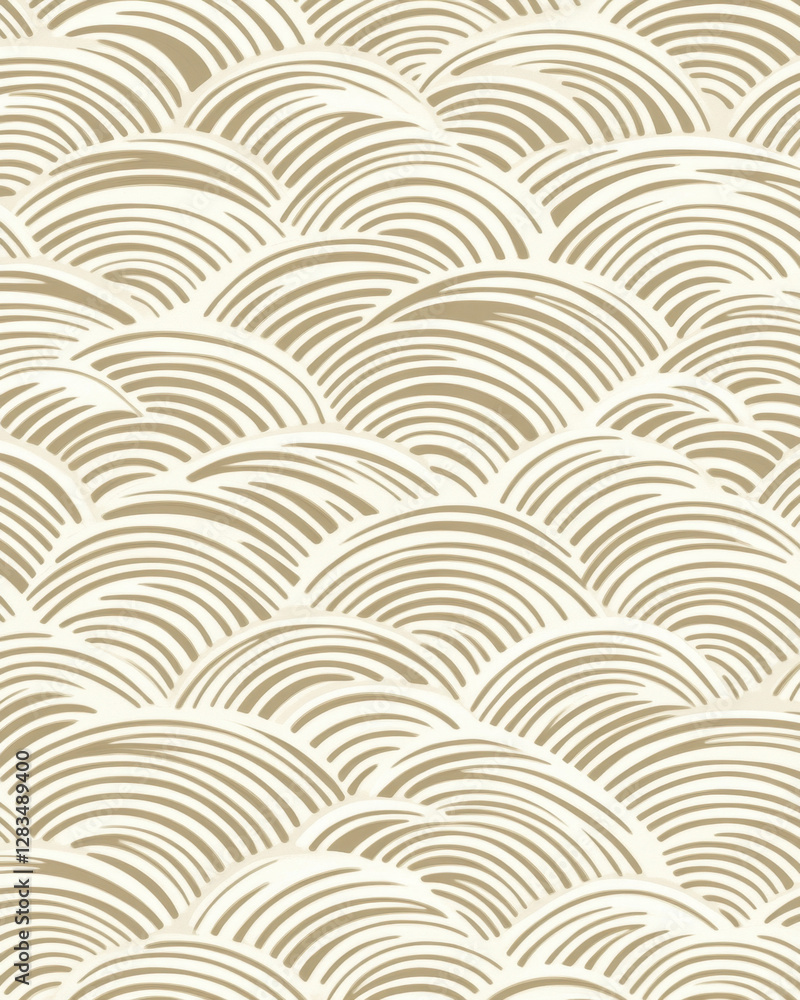 Abstract wave pattern with retro line art texture Abstract wave pattern with retro line art texture