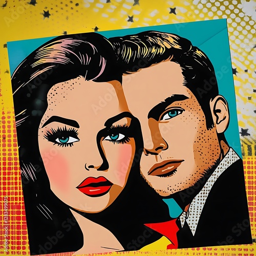 Eye-Catching Retro Comic-Themed Birthday Card Design