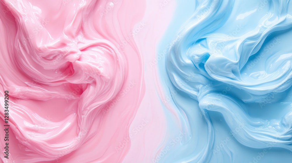 Abstract Background Featuring Flowing Pink and Blue Pastel Swirls in a Textured Design Abstract Background Featuring Flowing Pink and Blue Pastel Swirls in a Textured Design
