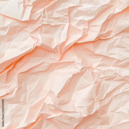 Wallpaper Mural Crumpled Peach Fuzz Color Paper Texture Background Torontodigital.ca