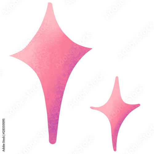 vector illustration of a star sparkle doodles 