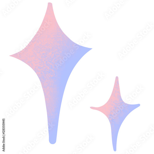 vector illustration of a blue star