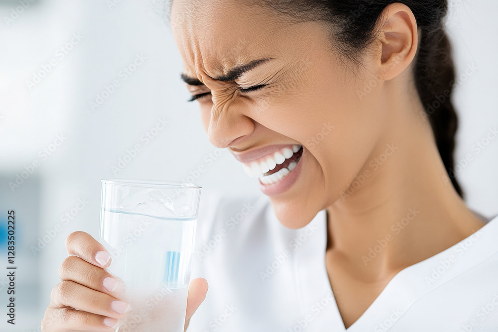 Dental problem, A close-up image of a patient expressing pain while driving, showcasing high fidelity detail. Dental problem, A close-up image of a patient expressing pain while driving, showcasing high fidelity detail.