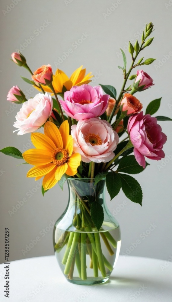 Floral arrangement in a glass vase , centerpiece, decorative items, Floral arrangement in a glass vase , centerpiece, decorative items,