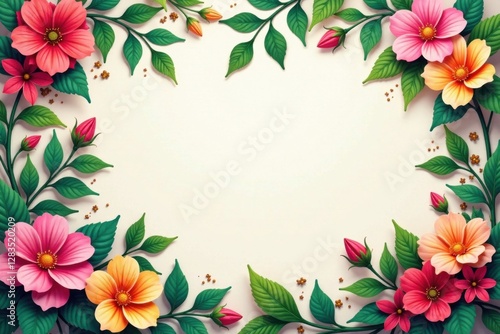 Flourishing floral vines with intricate details, calligraphy, vine, floral