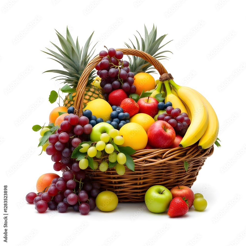 fruits in a basket fruits in a basket