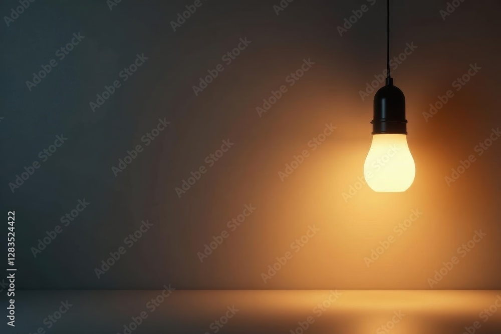 Modern minimalist hanging lamp casting soft light, lighting, decorative lighting, minimalism Modern minimalist hanging lamp casting soft light, lighting, decorative lighting, minimalism