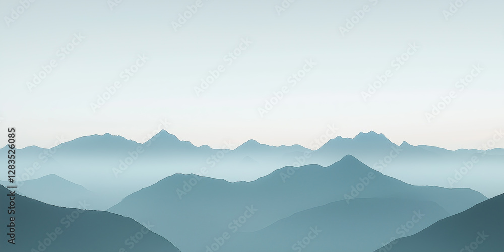 Obraz premium panoramic mountain landscape 