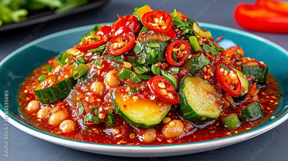 A beautifully arranged bowl filled with a colorful and nutritious variety of fresh food ingredients ready for a delicious meal A beautifully arranged bowl filled with a colorful and nutritious variety of fresh food ingredients ready for a delicious meal