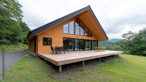Modern A-Frame Cabin, Mountain View Deck