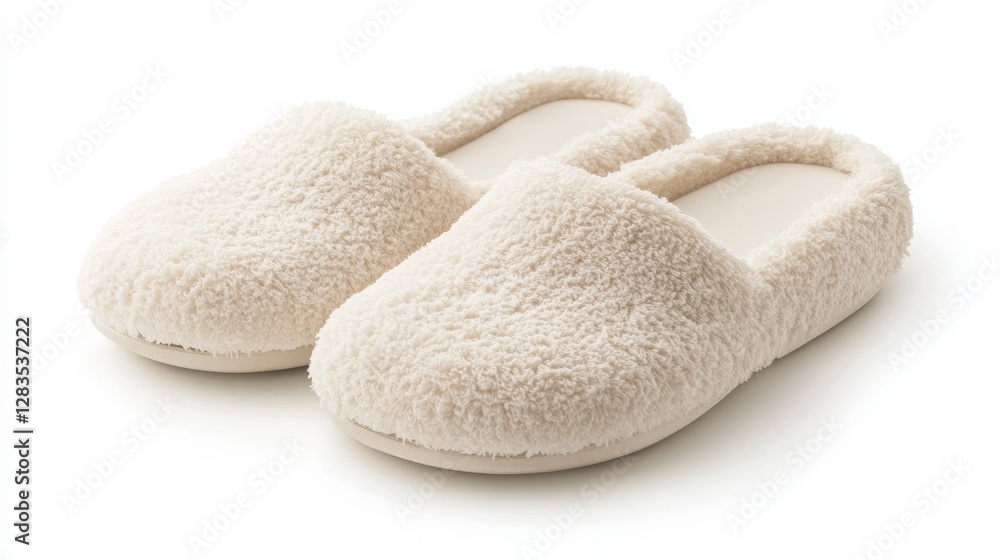 Comfort and warmth - a pair of soft house slippers Comfort and warmth - a pair of soft house slippers