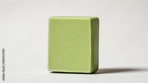 Green soap on a white background