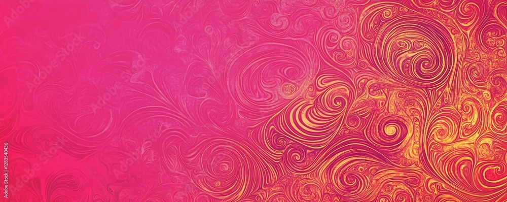 A bright pink background with abstract swirling patterns in darker tones A bright pink background with abstract swirling patterns in darker tones