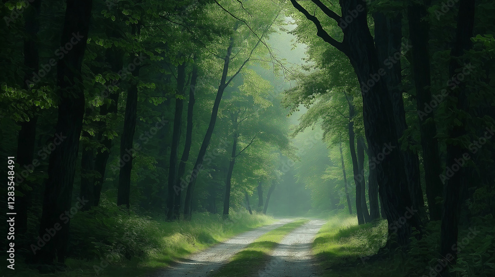 Obraz premium Path among the trees