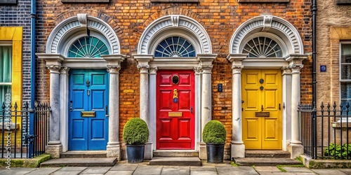 Dublin Doors: Colorful Georgian Architecture & Cityscapes
