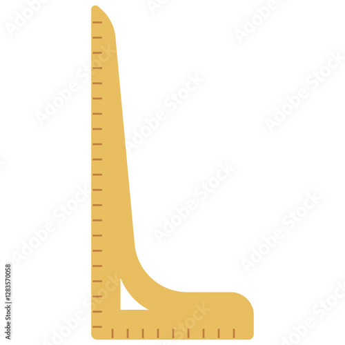Yellow protractor and ruler for school supplies, education, mathematics, geometry, back to school, measurement, and precision in academic settings.