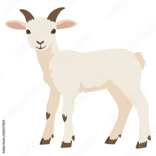 Goat illustration animal cute vector