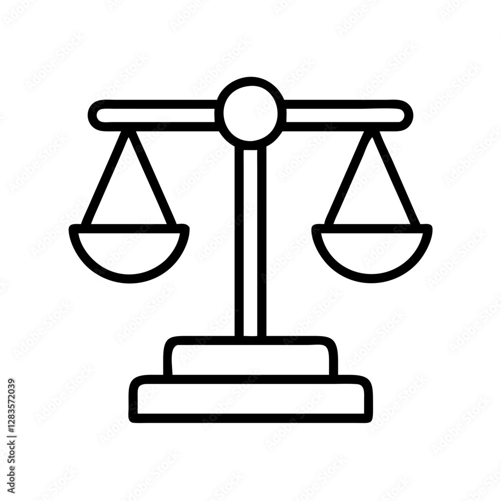 balance scale icon, balance scale line art - simple line art of balance scale, perfect for balance scale logos and icons balance scale icon, balance scale line art - simple line art of balance scale, perfect for balance scale logos and icons