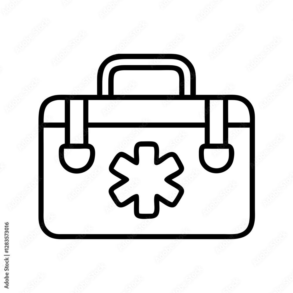 emergency kit icon, emergency kit line art - simple line art of emergency kit, perfect for emergency kit logos and icons emergency kit icon, emergency kit line art - simple line art of emergency kit, perfect for emergency kit logos and icons