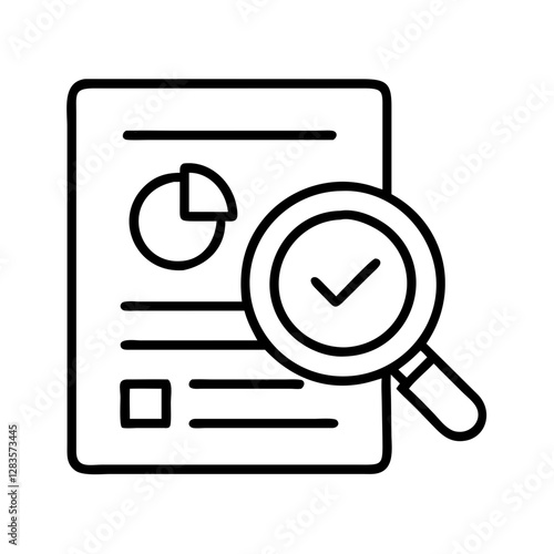 internal audit icon, internal audit line art - simple line art of internal audit, perfect for internal audit logos and icons