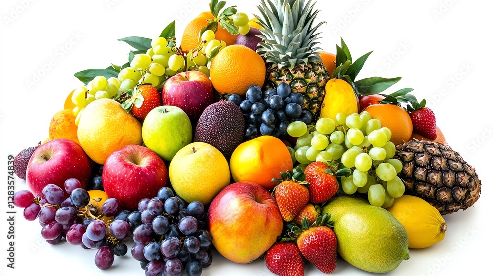 Fresh and Vibrant Arrangement of Assorted Fruits Showcasing Nature's Sweetness and Variety Fresh and Vibrant Arrangement of Assorted Fruits Showcasing Nature's Sweetness and Variety