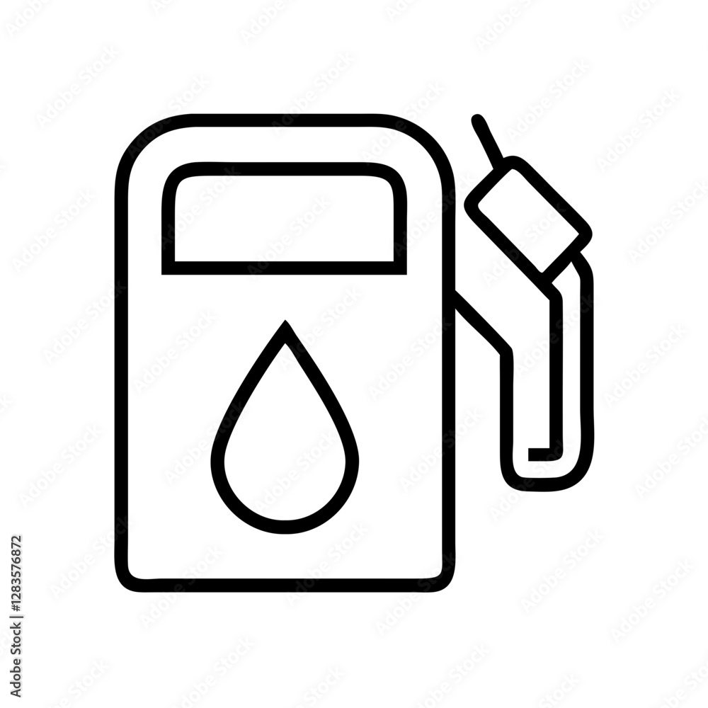 gasoline icon, gasoline line art - simple line art of gasoline, perfect for gasoline logos and icons gasoline icon, gasoline line art - simple line art of gasoline, perfect for gasoline logos and icons