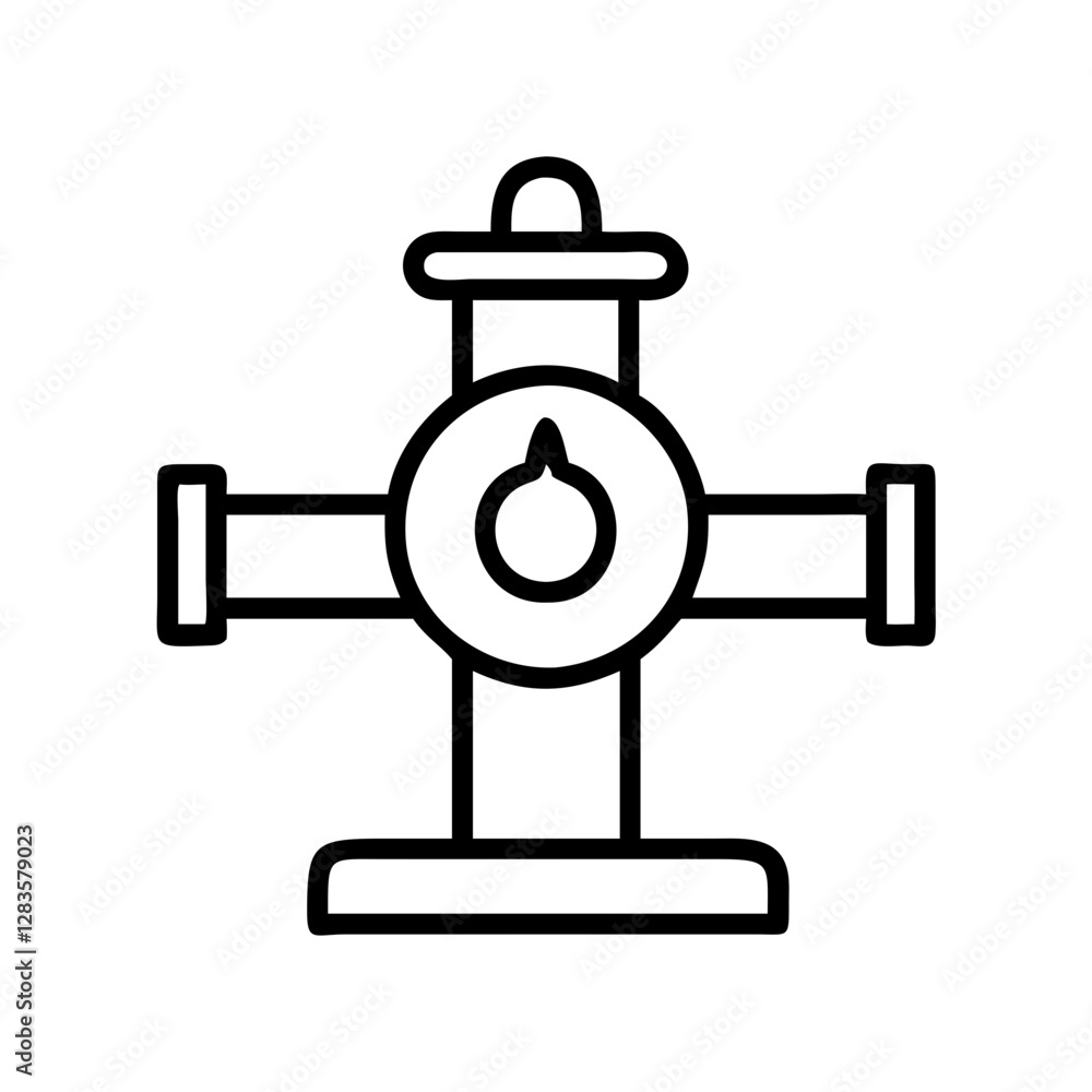 wellhead icon, wellhead line art - simple line art of wellhead, perfect for wellhead logos and icons wellhead icon, wellhead line art - simple line art of wellhead, perfect for wellhead logos and icons