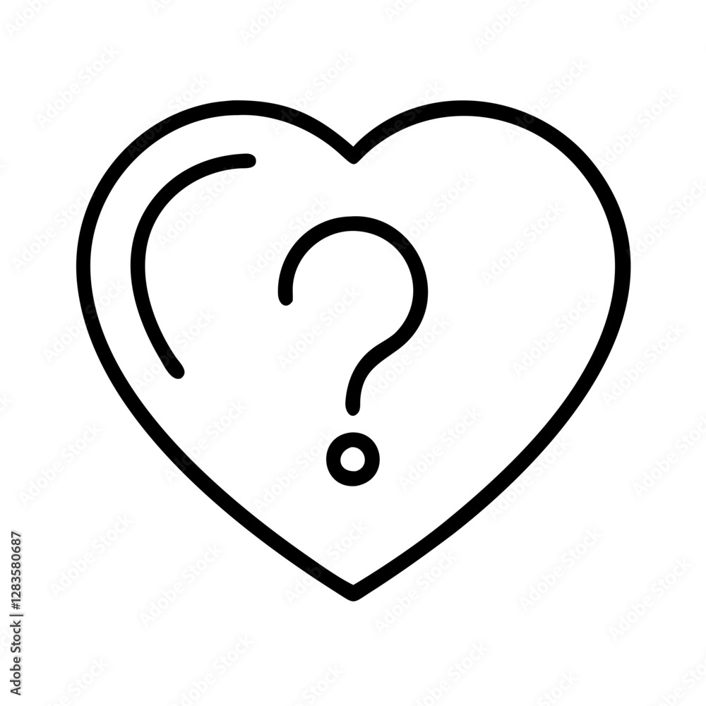 question mark in heart emotional query icon, question mark in heart emotional query vector question mark in heart emotional query icon, question mark in heart emotional query vector