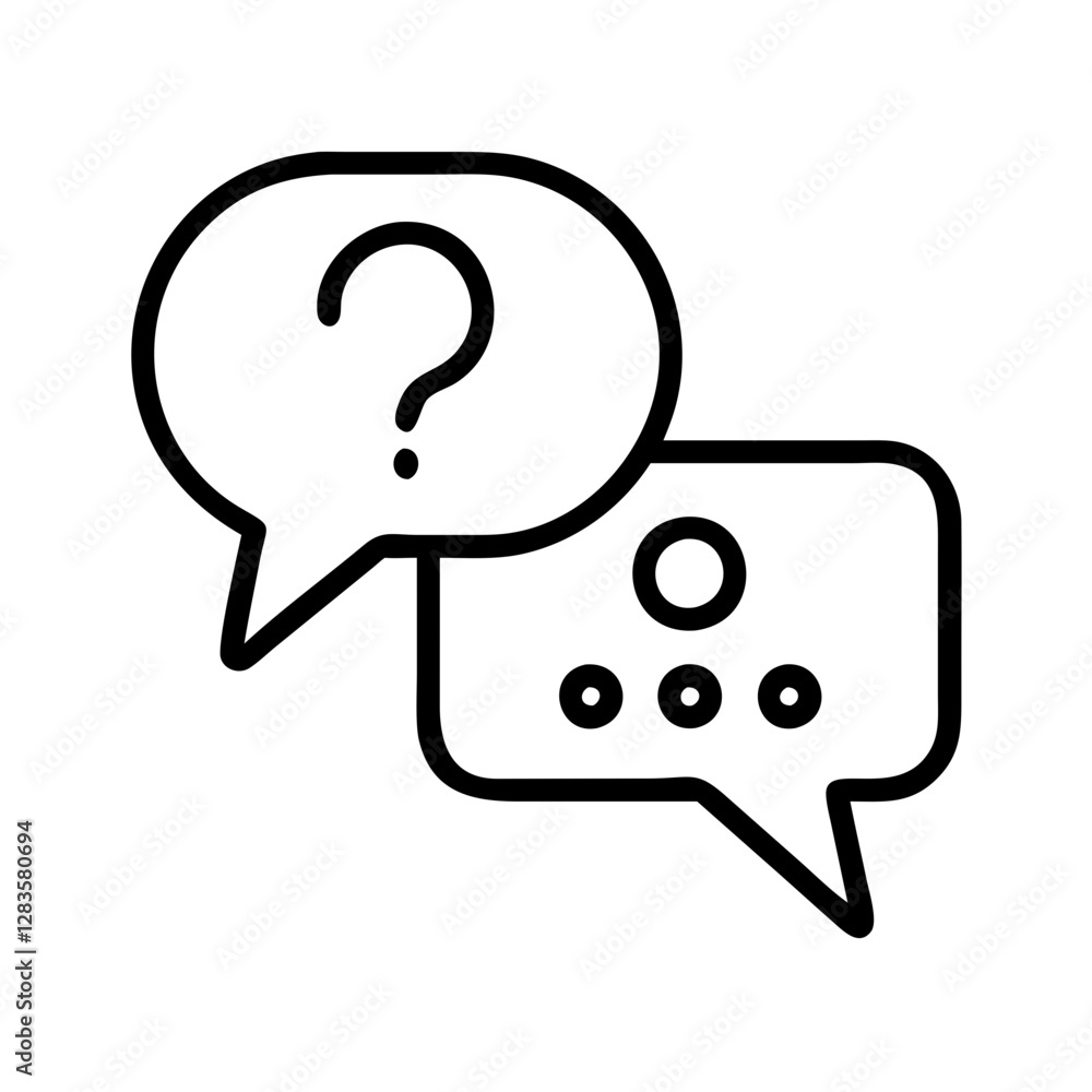 question mark in speech and chat bubbles together icon, question mark in speech and chat bubbles together vector, question mark in speech and chat bubbles together icon, question mark in speech and chat bubbles together vector,
