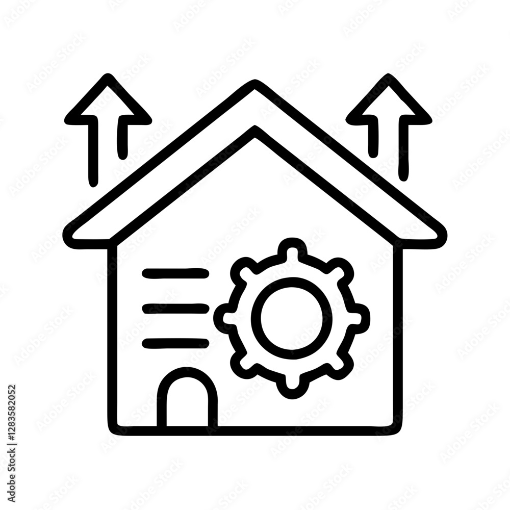efficient hvac icon, efficient hvac line art - simple line art of efficient hvac, perfect for efficient hvac logos and icons efficient hvac icon, efficient hvac line art - simple line art of efficient hvac, perfect for efficient hvac logos and icons