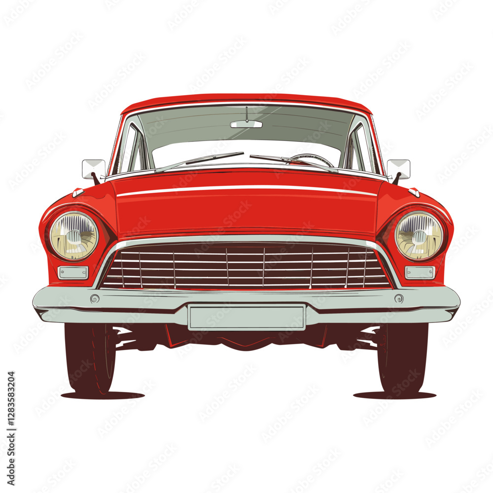 A red car illustration automobile vehicle vector A red car illustration automobile vehicle vector