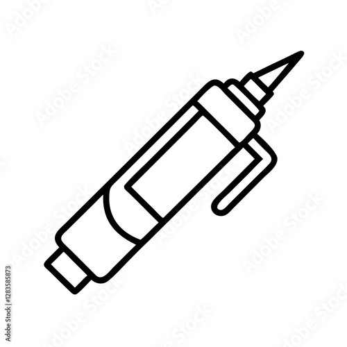 air sealant icon, air sealant line art - simple line art of air sealant, perfect for air sealant logos and icons