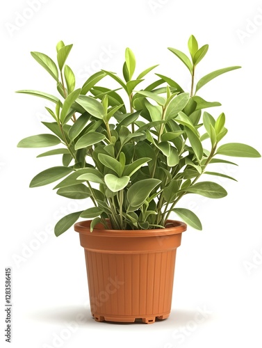 Flowers in a pot display vibrant blooms and lush foliage