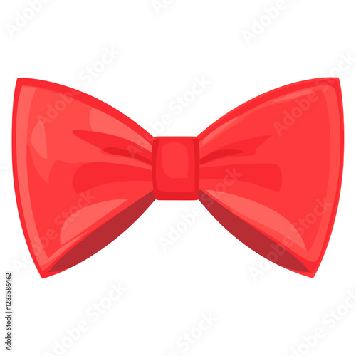 Red bow tie ribbon illustration accessories accessory vector