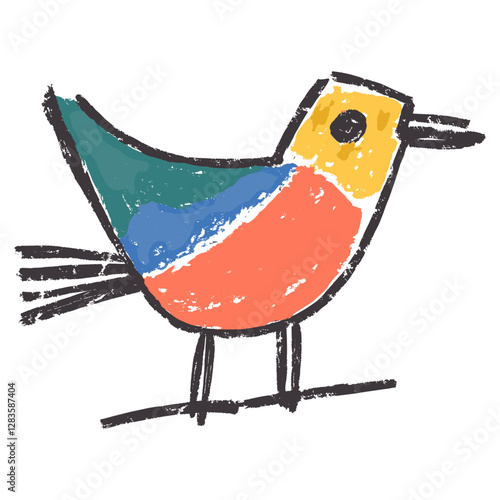 Bird drawing art illustration vector