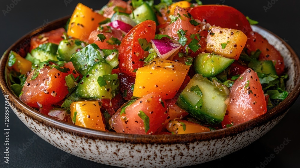 Colorful Vegetable Salad in Bowl (1) Colorful Vegetable Salad in Bowl (1)