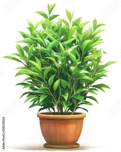 Flowers in a pot display vibrant blooms and lush foliage