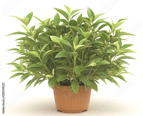 Flowers in a pot display vibrant blooms and lush foliage