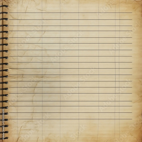 Aged Ledger Paper Notebook Background Texture