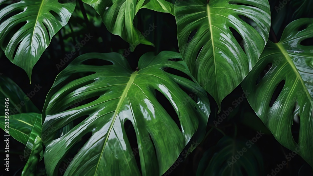 Obraz premium green leaves background