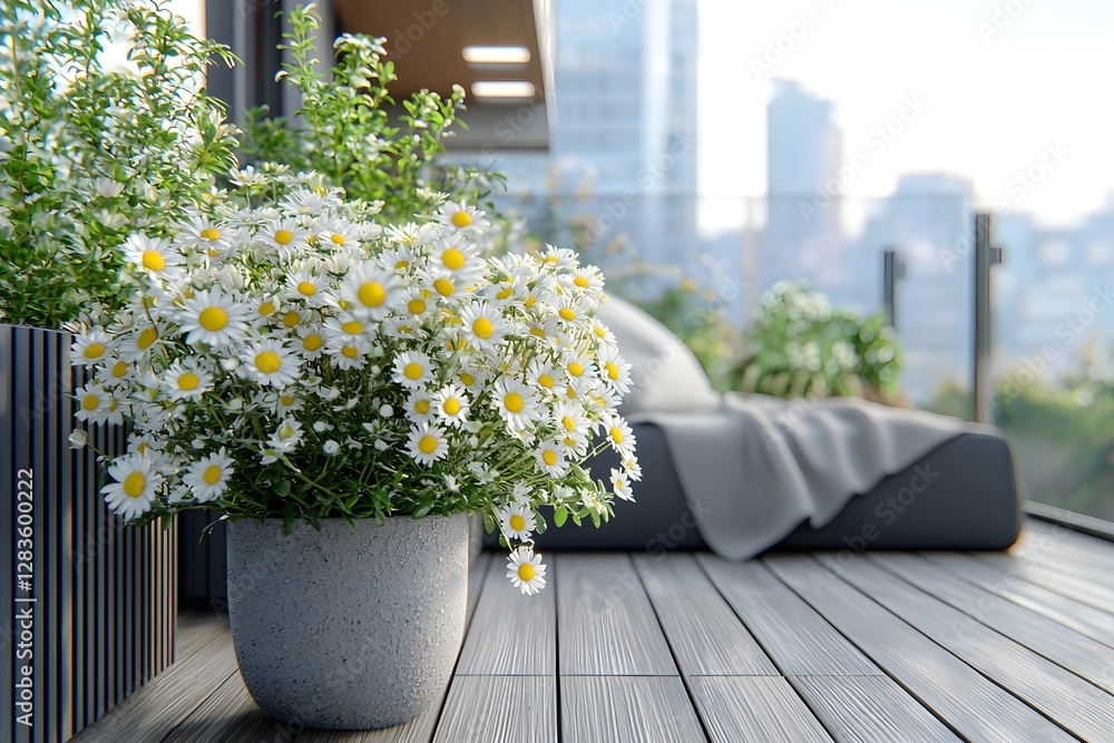 Fototapeta premium Dewdrops and flowers blooming in the morning light